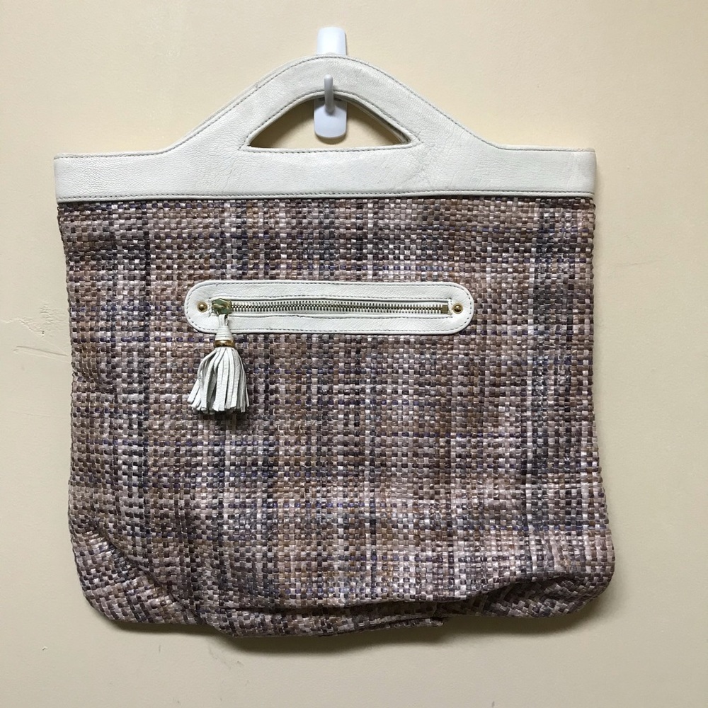 Lauren Merkin Weave Handbag - Picture 1 of 6
